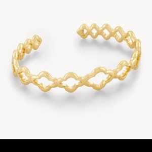 NWT Kendra Scott Abbie Cuff Bracelet in Gold